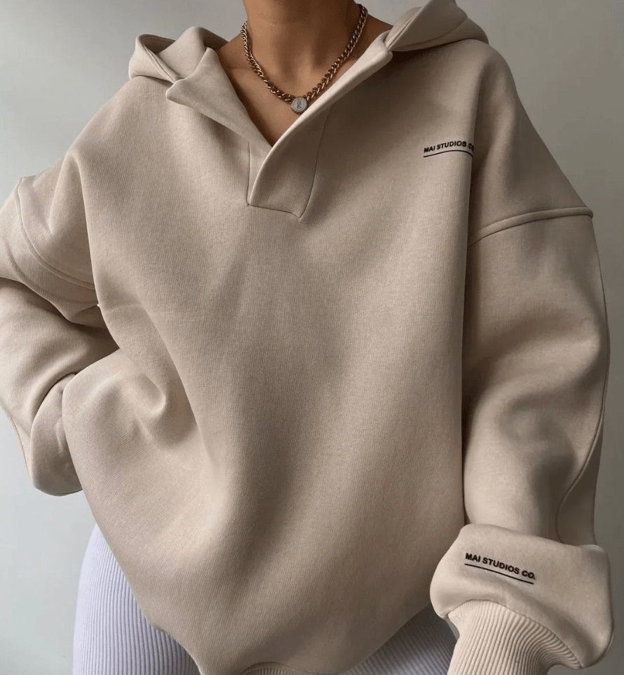 Oversized Hoodie Fosca met Inkeping - StudioMarella
