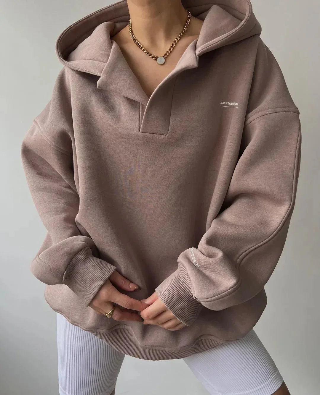Oversized Dameshoodie met Capuchon | Casual Pullover 2