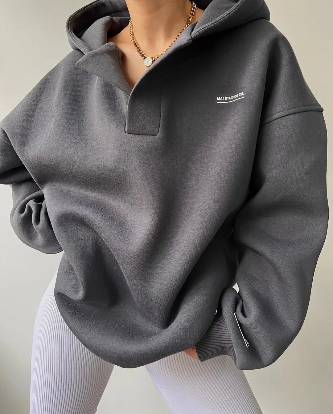 Oversized Dameshoodie met Capuchon | Casual Pullover 3