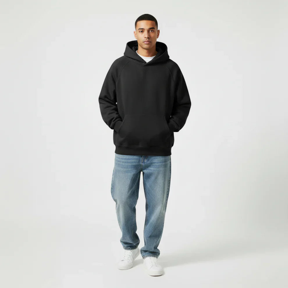 Milo Streetwear Hoodie Oversized Zwart Mode