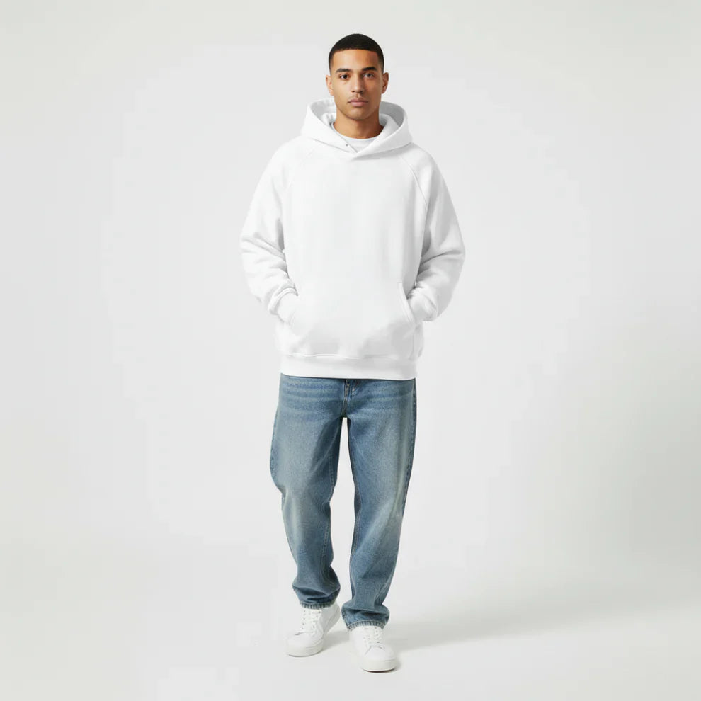Oversized hoodie voor heren, minimalistische streetwear – heren 4