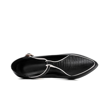 Dames Décolleté Schoen Met T-bar Bandje