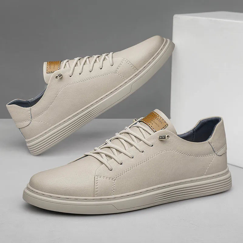 Leren Sneakers Italiaans Design Oxfords Stijl - StudioMarella