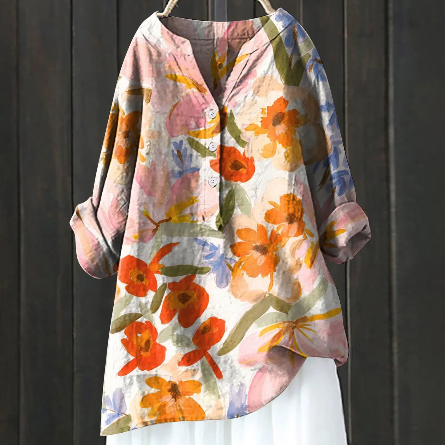 Vrouwelijke Blouse met Floreale Print Casual Stijl - StudioMarella