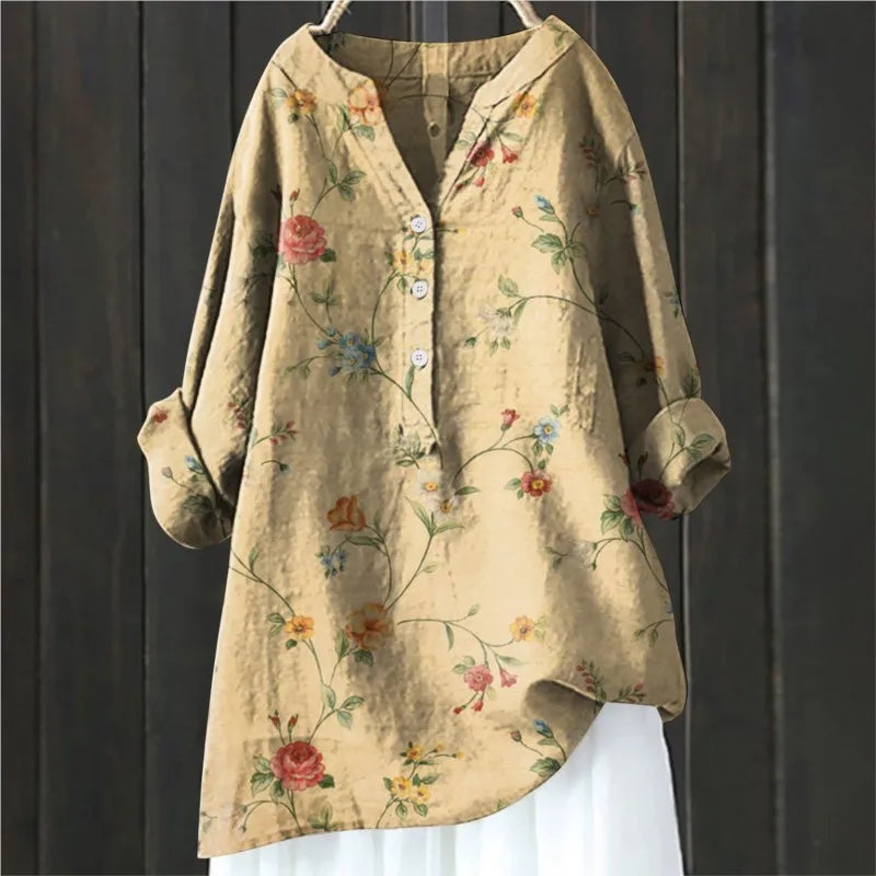 Vrouwelijke Blouse met Floreale Print Casual Stijl