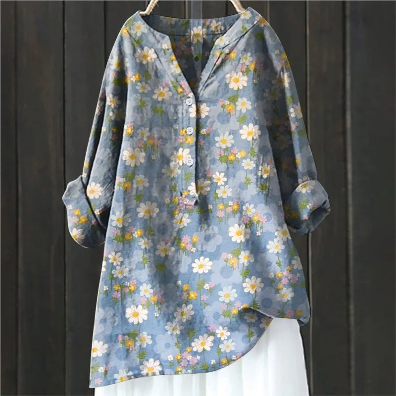 Vrouwelijke Blouse met Floreale Print Casual Stijl