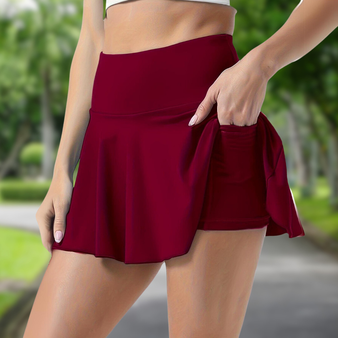 Sport Skort met Short en Zijzakjes voor Vrouwen