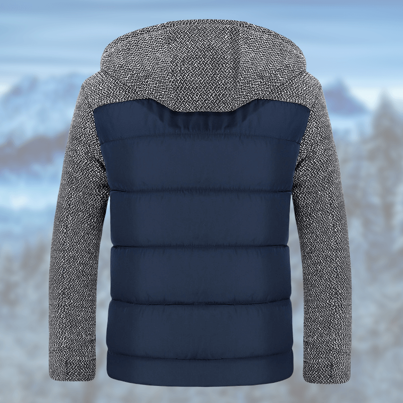 Dames Winterjas Warm Gebreide Mouwen