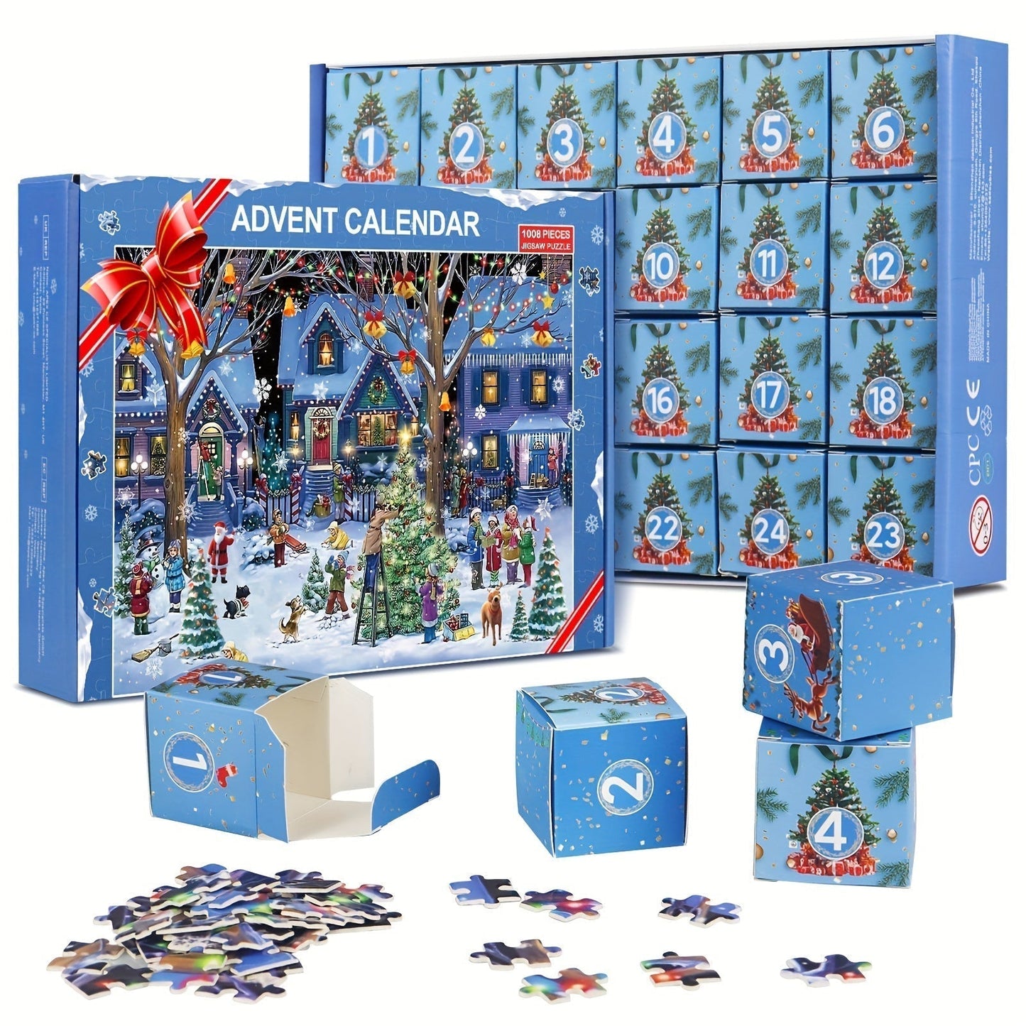 Kerst Adventskalender met Dorp Figuurtjes - StudioMarella