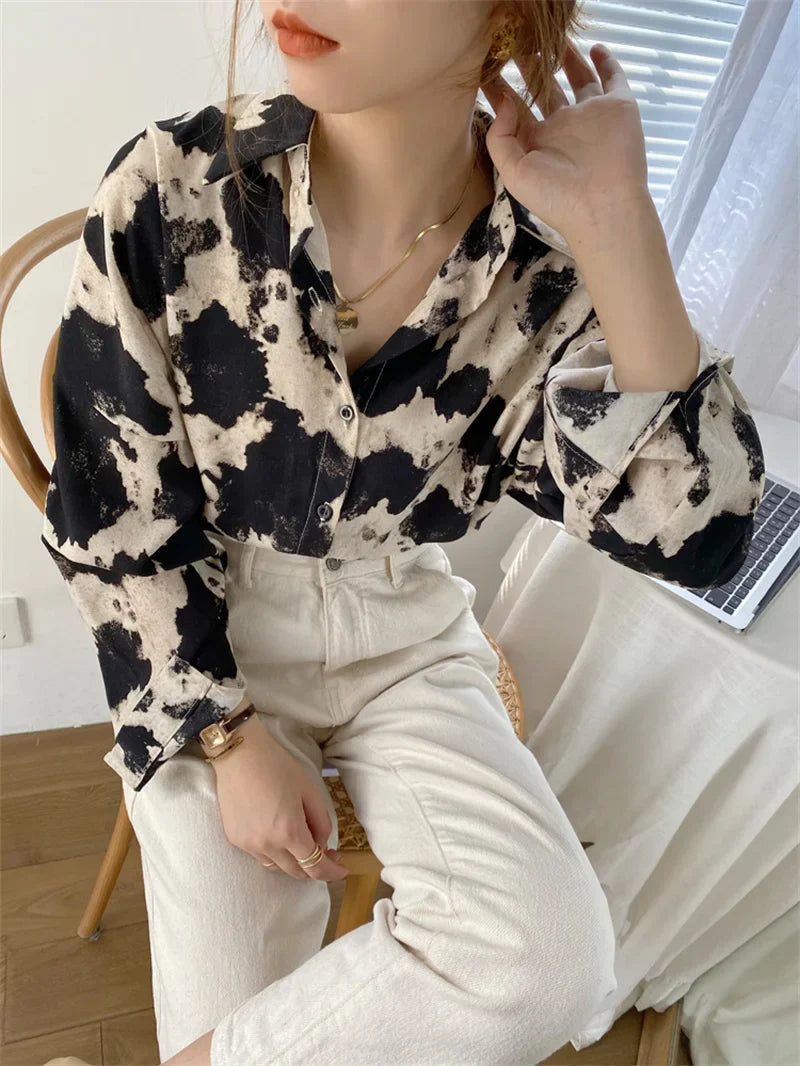 Luipaard Blouse Feline Chic Stijl