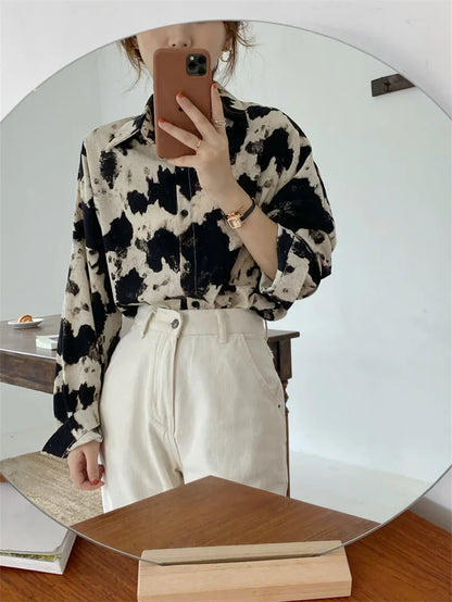 Luipaard Blouse Feline Chic Stijl