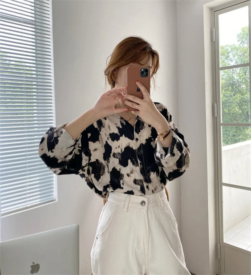 Luipaard Blouse Feline Chic Stijl