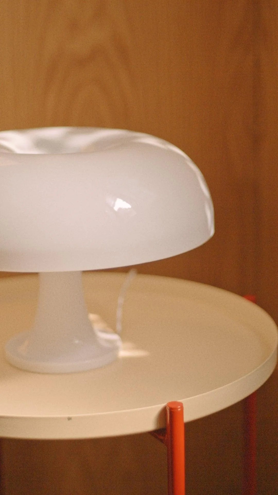 Tafellamp Acryl Paddenstoel Design Wit 32cm Nachtkastlamp Slaapkamer Sfeerverlichting