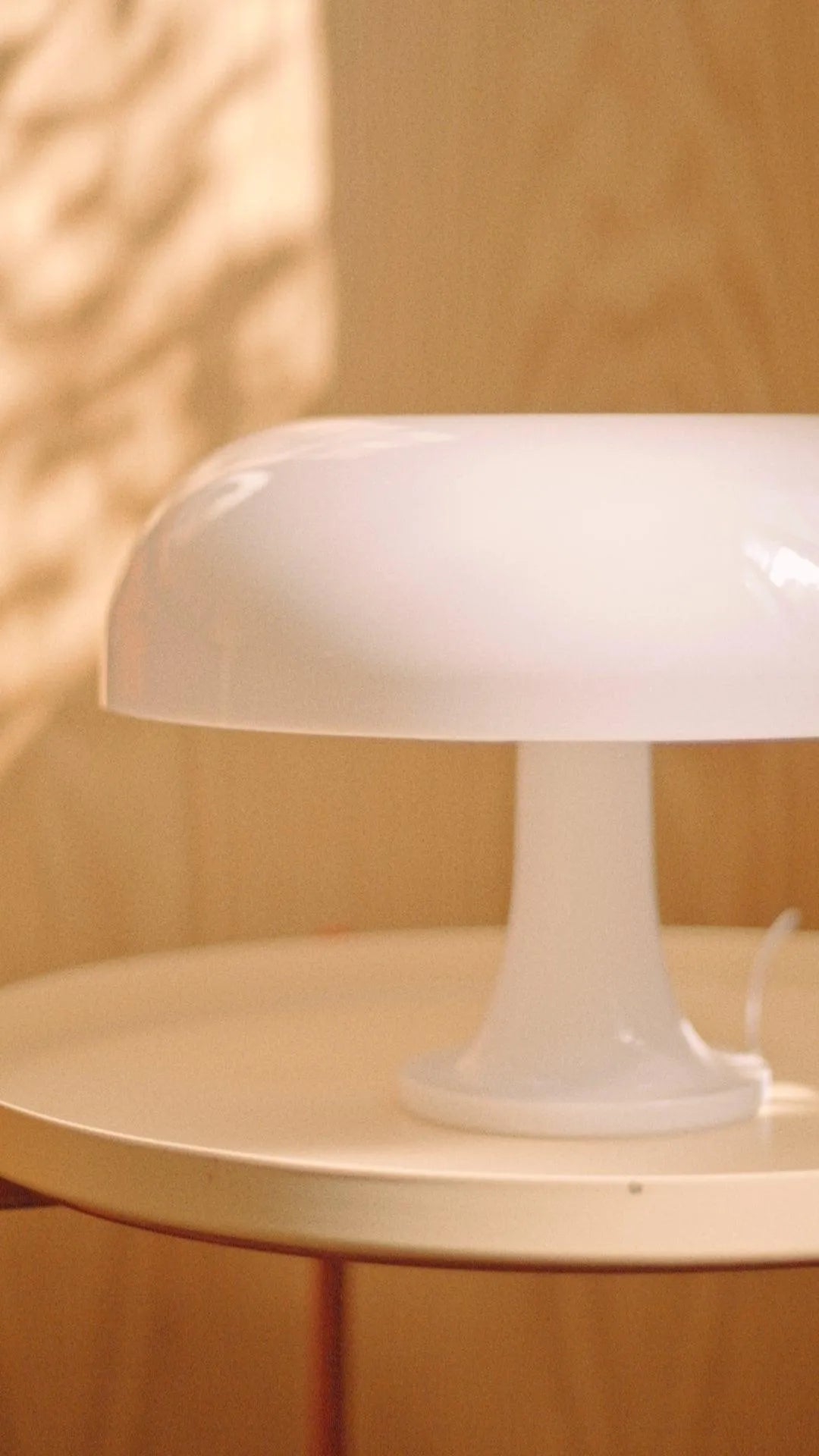 Tafellamp Acryl Paddenstoel Design Wit 32cm Nachtkastlamp Slaapkamer Sfeerverlichting