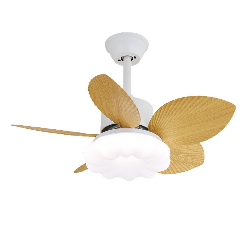 Plafondventilator met Verlichting — Tropisch Houten Design — Ø75cm — 6-Standen Bediening