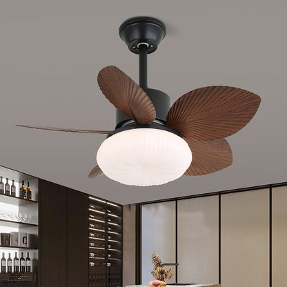 Plafondventilator met Verlichting — Tropisch Houten Design — Ø75cm — 6-Standen Bediening