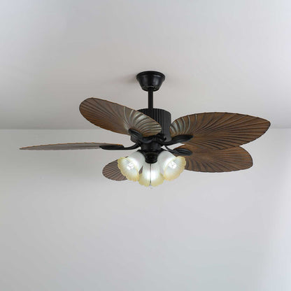 Plafondventilator Palm Whisper Vintage met Geïntegreerde Verlichting 132 cm