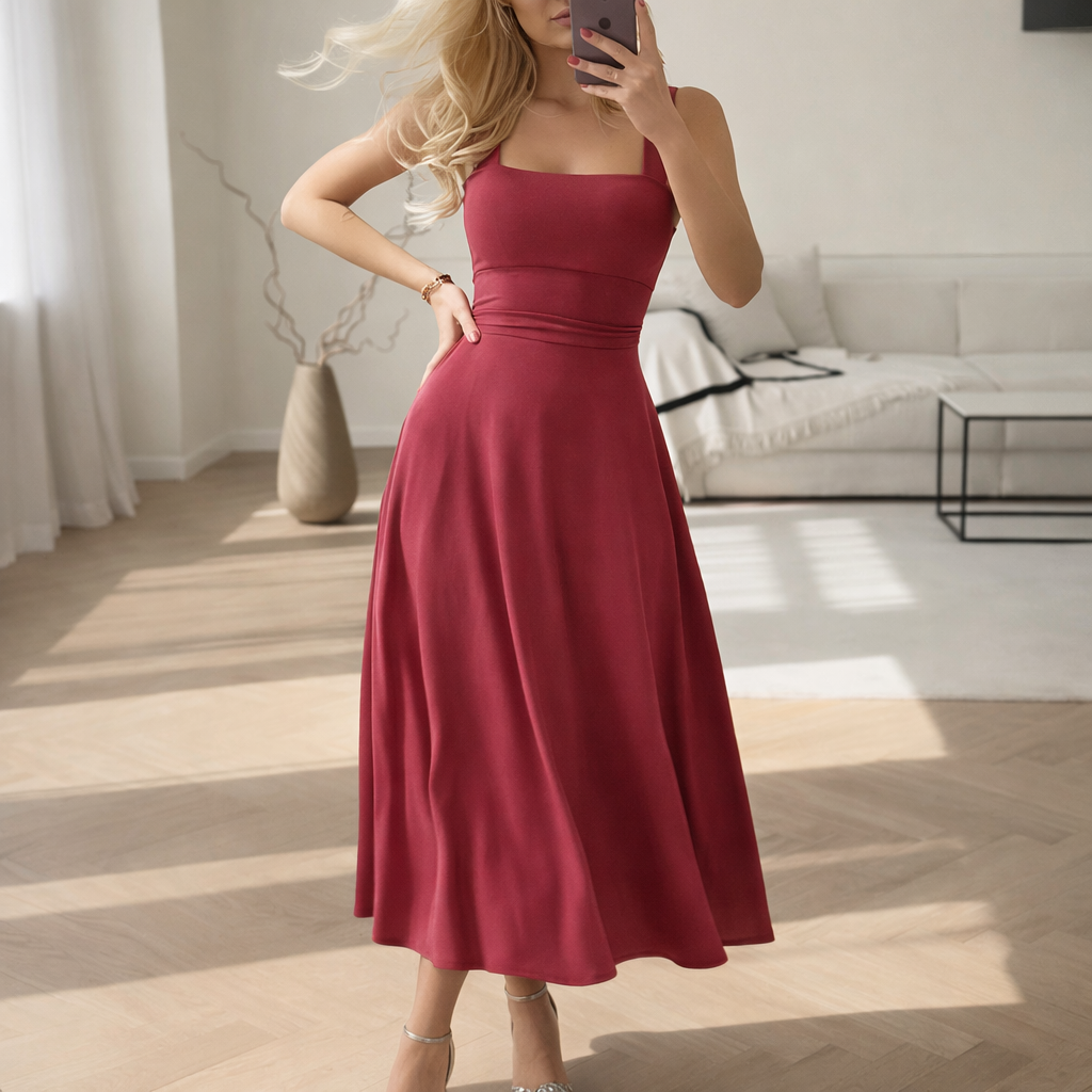Palome | Elegante Chiffon Jurk1