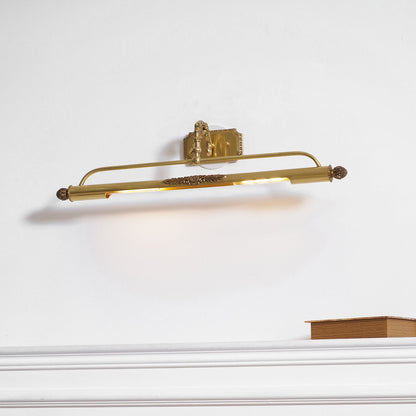 Messing Schilderij Wandlamp met Geïntegreerde Verlichting – Luxe Galerijverlichting in Antiek Messing