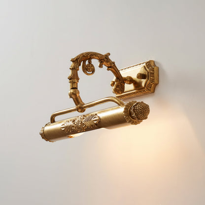 Messing Schilderij Wandlamp met Geïntegreerde Verlichting – Luxe Galerijverlichting in Antiek Messing