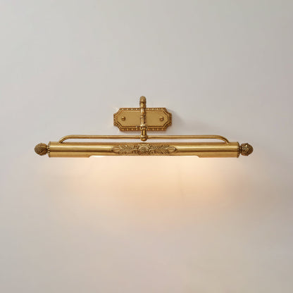 Messing Schilderij Wandlamp met Geïntegreerde Verlichting – Luxe Galerijverlichting in Antiek Messing