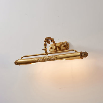 Messing Schilderij Wandlamp met Geïntegreerde Verlichting – Luxe Galerijverlichting in Antiek Messing