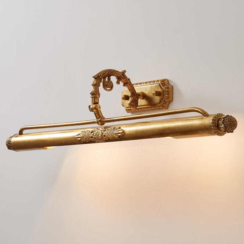 Messing Schilderij Wandlamp met Geïntegreerde Verlichting – Luxe Galerijverlichting in Antiek Messing