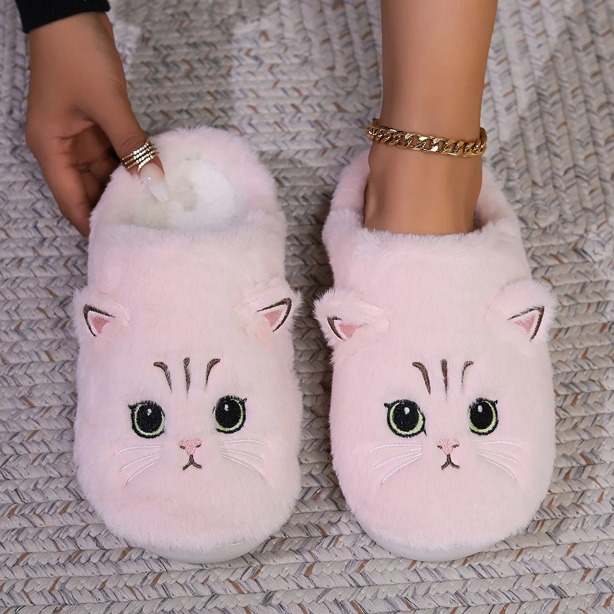 Warme Pluche Pantoffels voor Vrouw - StudioMarella