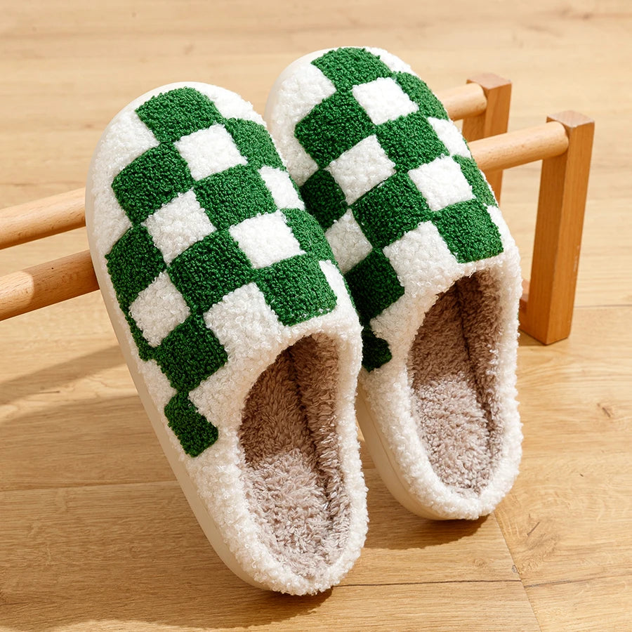 Pluche Pantoffels met Bloemenpatroon Warm en Zacht - StudioMarella