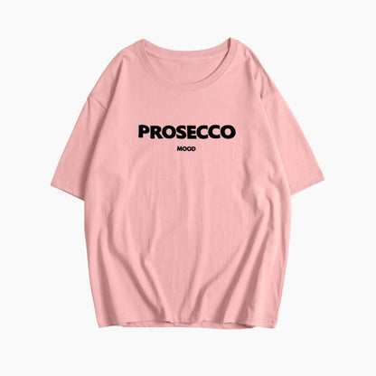 Oversize T-shirt met Prosecco Print Trendy Design