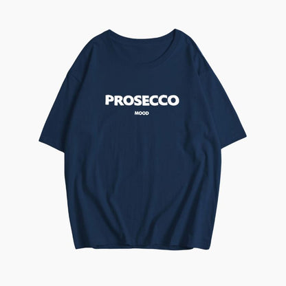 Oversize T-shirt met Prosecco Print