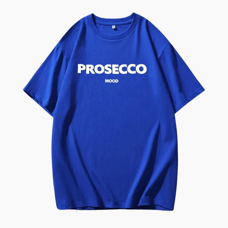 Oversize T-shirt met Prosecco Print