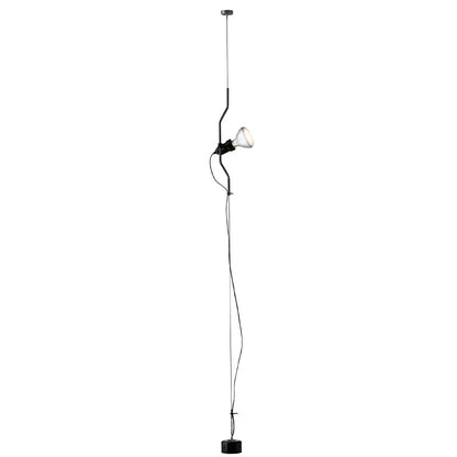 In Hoogte Verstelbare Hanglamp met Metalen Buiskap – Zwart/Wit/Rood