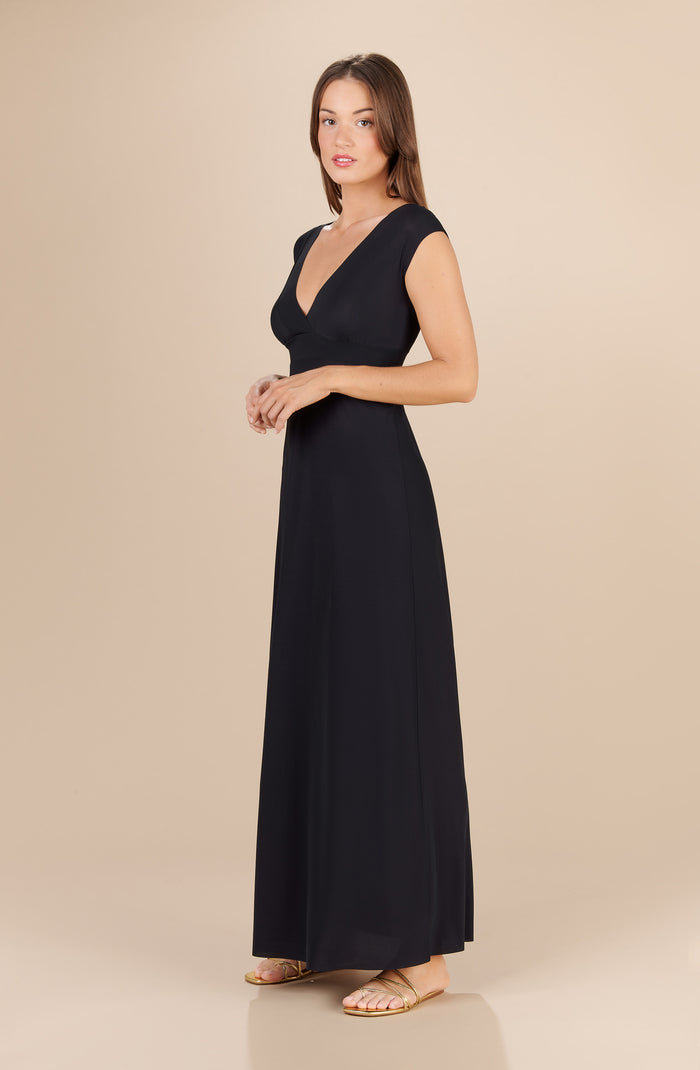 Elegante Jurk Lange Mouw met Vrouwelijke Halslijn