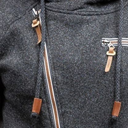 Zachte Hoodie met Ritssluiting Comfortabel voor Dagelijks Gebruik - StudioMarella