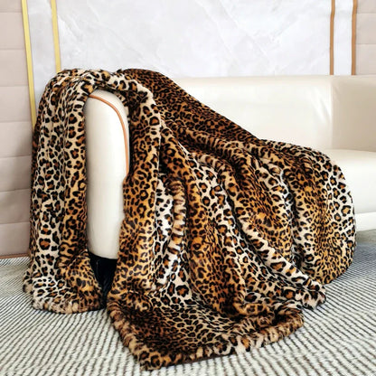 Luxe Leopard Deken Zacht en Warm