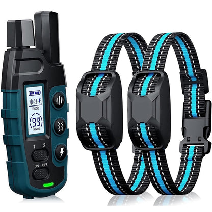 Waterdichte Hondentraining Halsband met Afstandsbediening 1000m Bereik Verstelbaar voor Kleine Middelgrote en Grote Honden