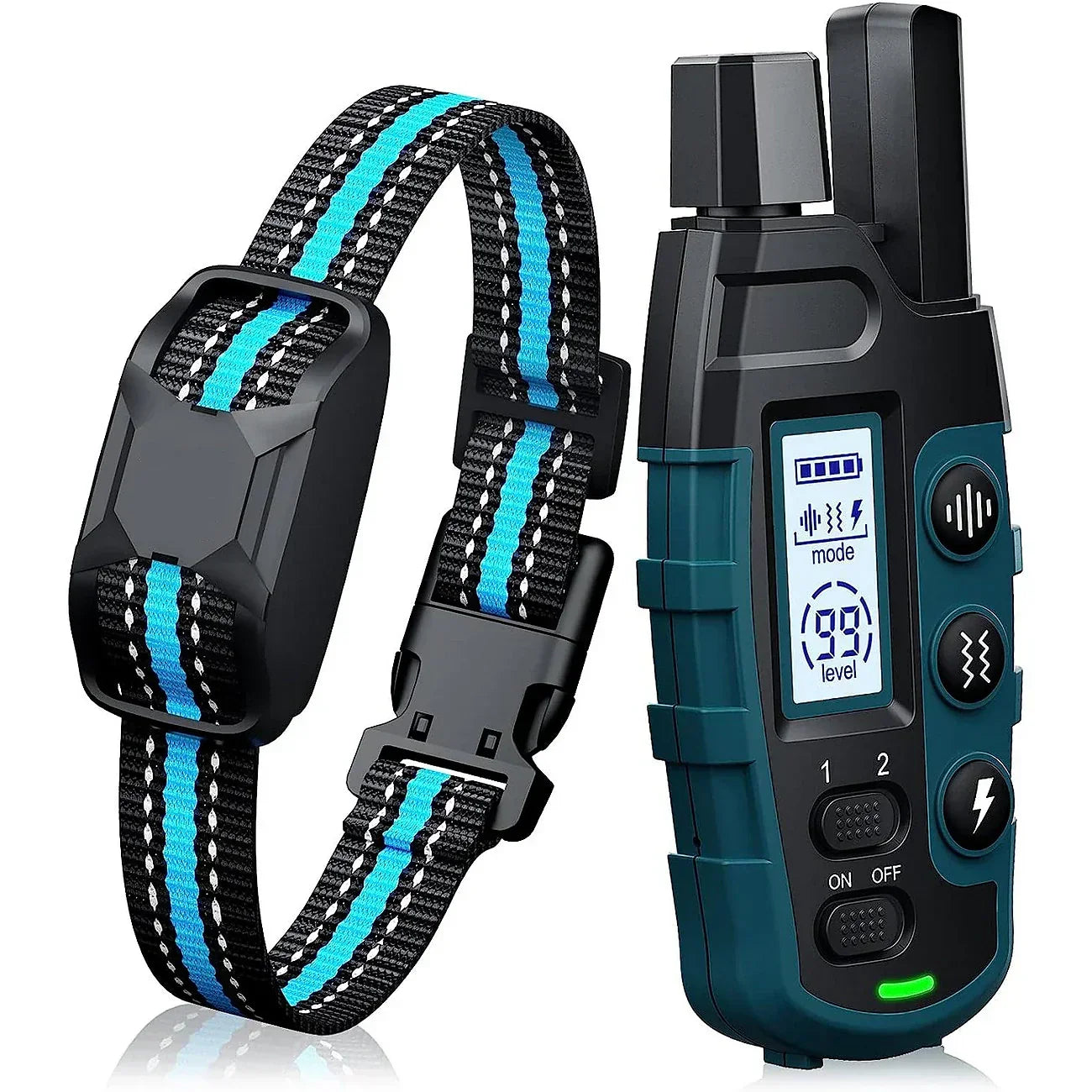 Waterdichte Hondentraining Halsband met Afstandsbediening 1000m Bereik Verstelbaar voor Kleine Middelgrote en Grote Honden