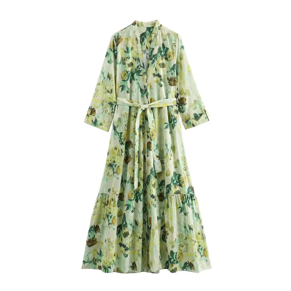 Zomerjurk V-hals Jurk voor Vrouw Zwart Rooze Blauw - StudioMarella