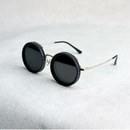 Zonnebril met Donkere Glazen UV400 Bescherming Zwart Retro Goud Zilver Fashion