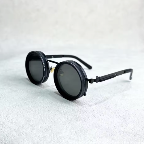 Zonnebril met Donkere Glazen UV400 Bescherming Zwart Retro Goud Zilver Fashion