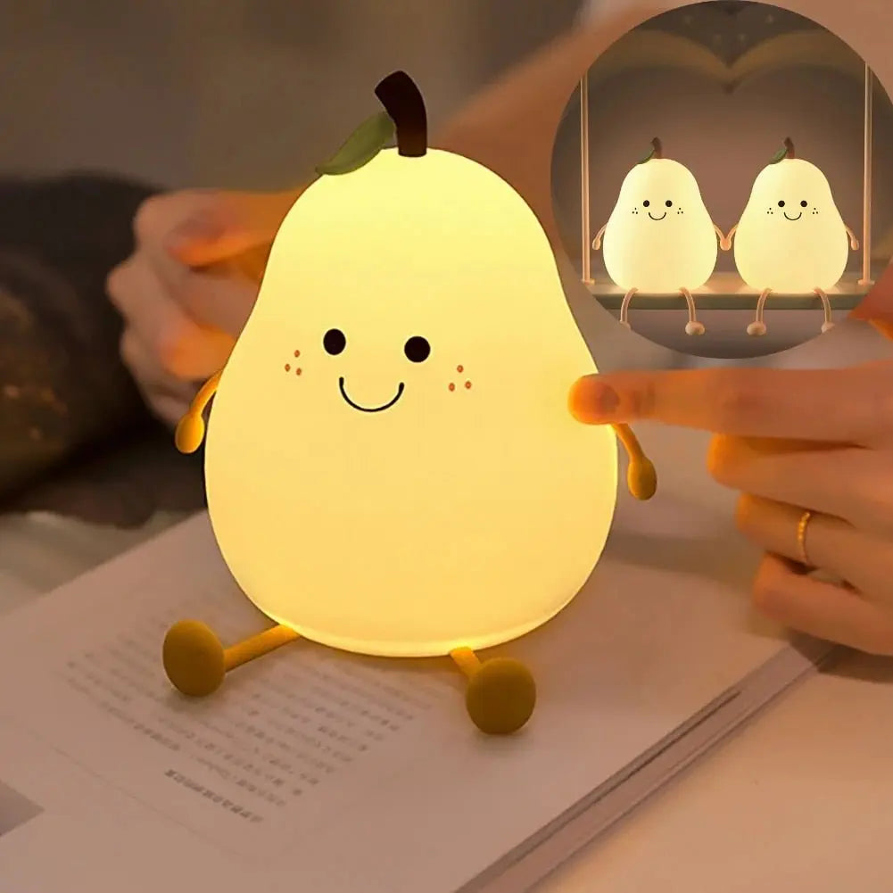 Peer Ster Nachtlampje Siliconen Kinderlamp Touch LED USB Oplaadbaar Kalmerende Slaaphulp Cadeau