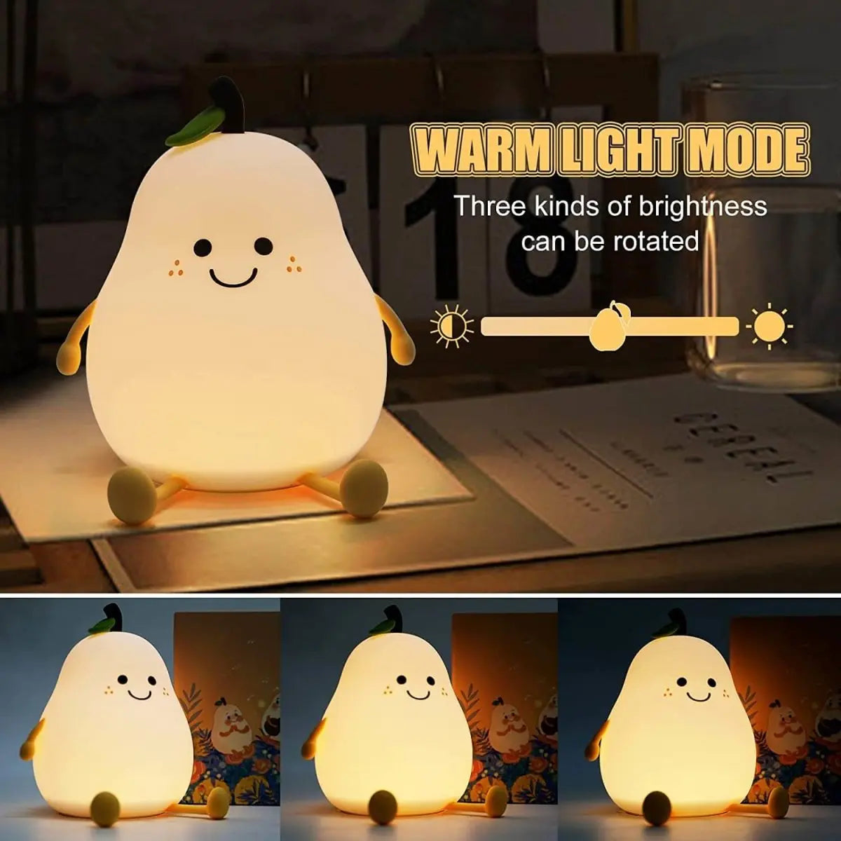 Peer Ster Nachtlampje Siliconen Kinderlamp Touch LED USB Oplaadbaar Kalmerende Slaaphulp Cadeau