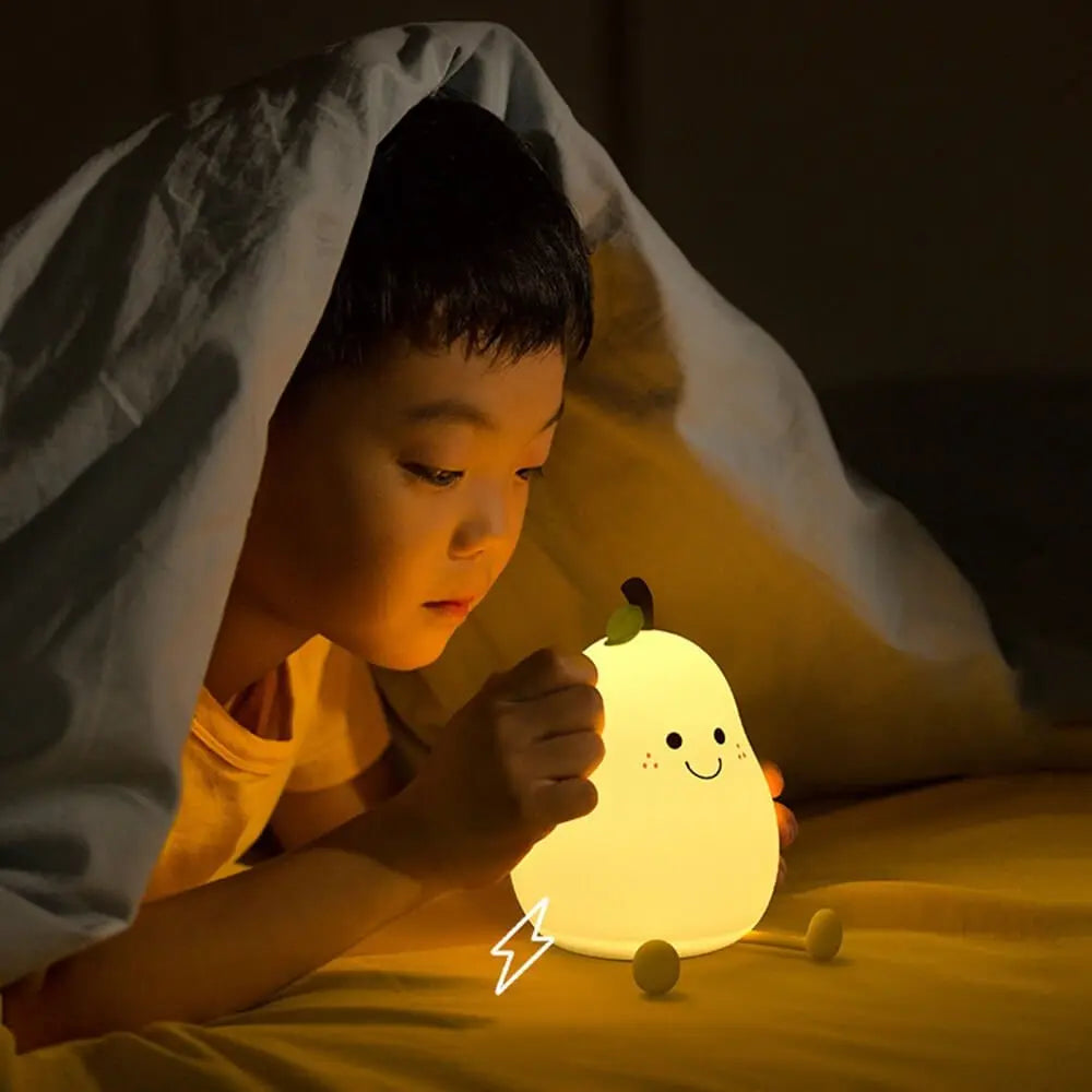 Peer Ster Nachtlampje Siliconen Kinderlamp Touch LED USB Oplaadbaar Kalmerende Slaaphulp Cadeau