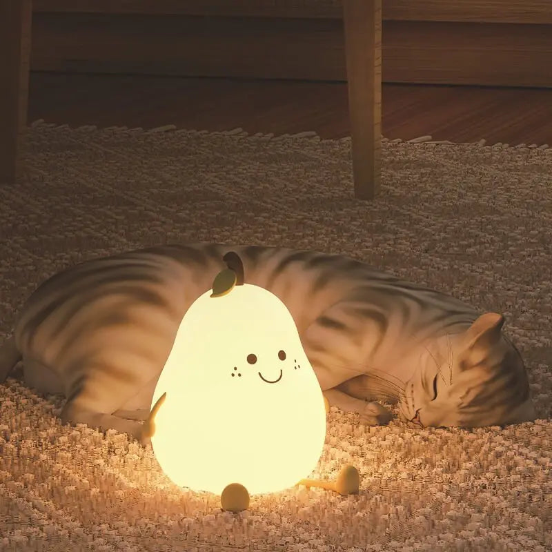 Peer Ster Nachtlampje Siliconen Kinderlamp Touch LED USB Oplaadbaar Kalmerende Slaaphulp Cadeau