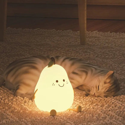 Peer Ster Nachtlampje Siliconen Kinderlamp Touch LED USB Oplaadbaar Kalmerende Slaaphulp Cadeau