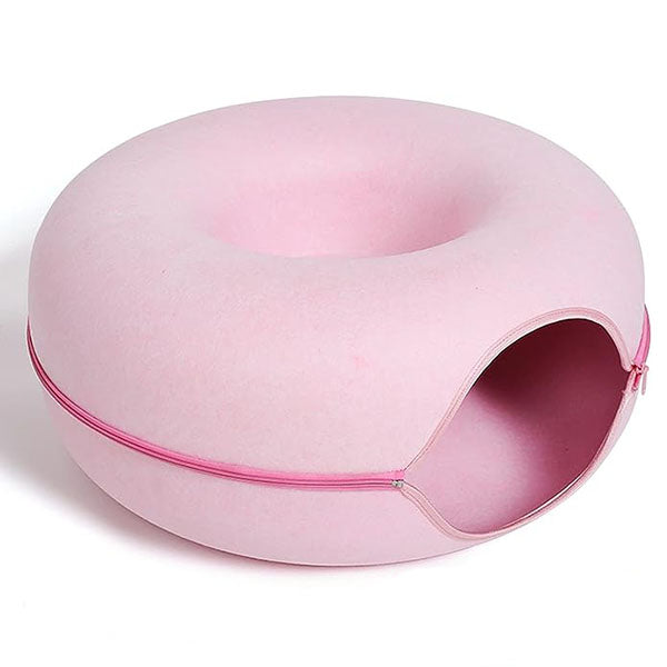 Katten Holte met Geïntegreerde Krabplank Hangmat Rustplek Spelenderwijs Donkergrijs Lichtgrijs Roze Huisdier