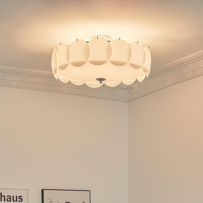 Kroonluchter Glazen Schijven Metaal Koper Woonkamer Eetkamer E14 Ø40 Ø50 Ø60cm Hanglamp Vintage Sfeerlamp Plafondlamp