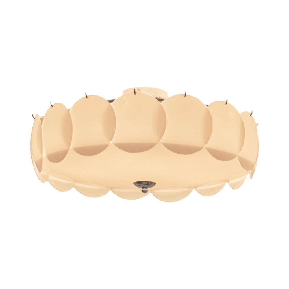 Kroonluchter Glazen Schijven Metaal Koper Woonkamer Eetkamer E14 Ø40 Ø50 Ø60cm Hanglamp Vintage Sfeerlamp Plafondlamp