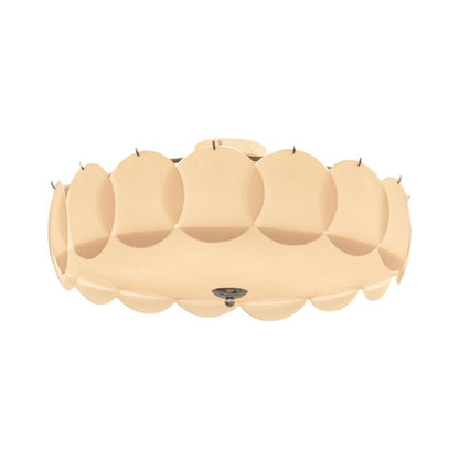 Kroonluchter Glazen Schijven Metaal Koper Woonkamer Eetkamer E14 Ø40 Ø50 Ø60cm Hanglamp Vintage Sfeerlamp Plafondlamp